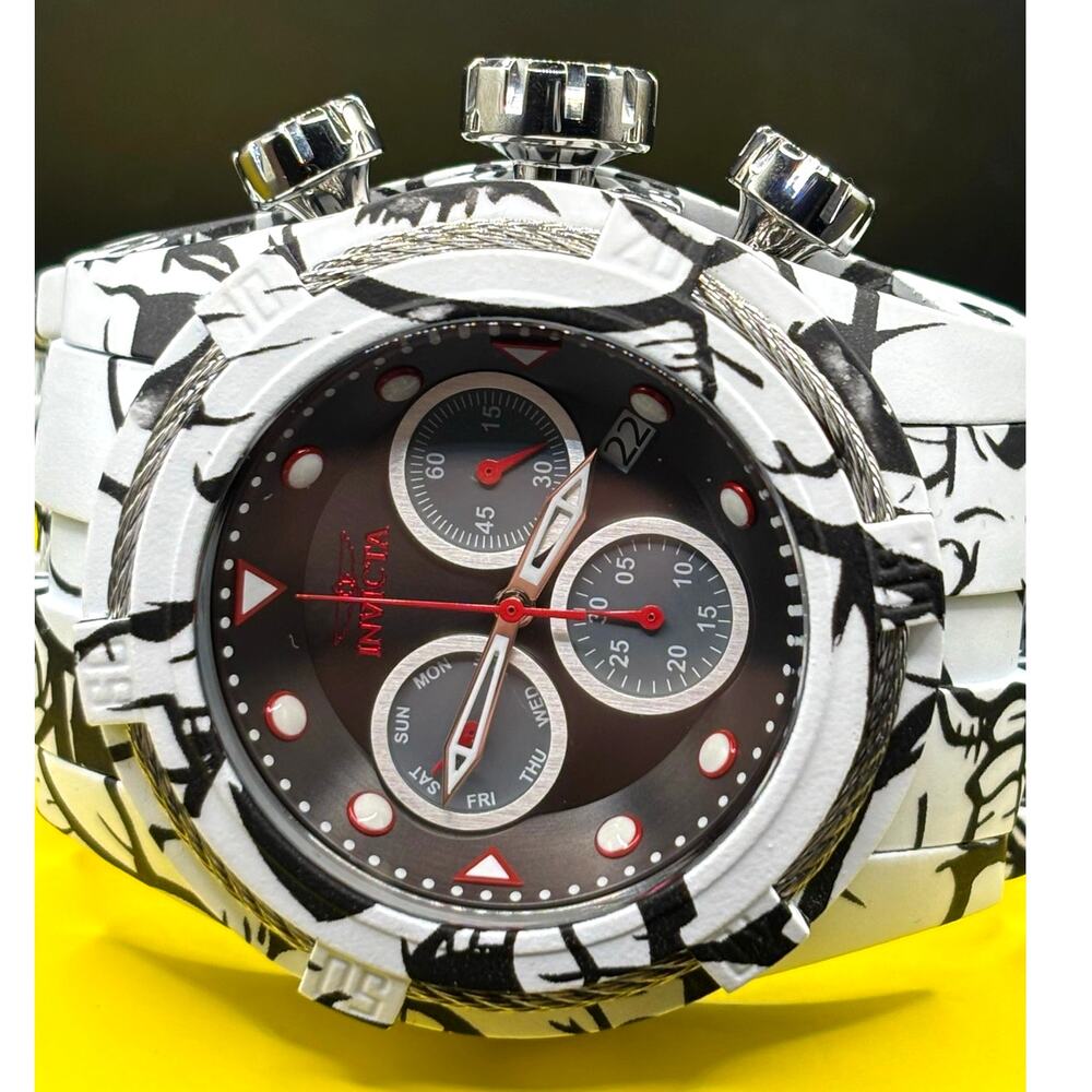 Invicta Bolt Zeus 43859 Chronograph 53mm Aqua Plated Men’s Watch 200M - Picture 14 of 17